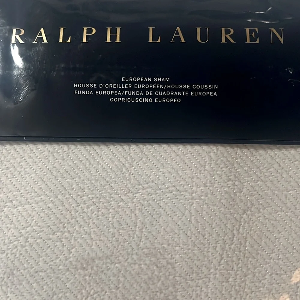 Ralph Lauren Home Pauline Euro Sham in Grey, New w/Tag $185